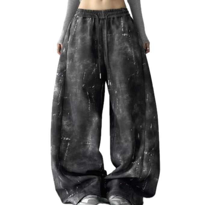 Washed Wide Sweat Pants