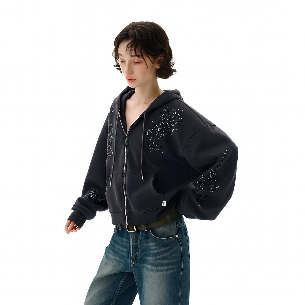 Star Dust Zip Hoodie